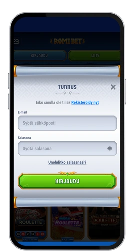 RomiBet Casino register
